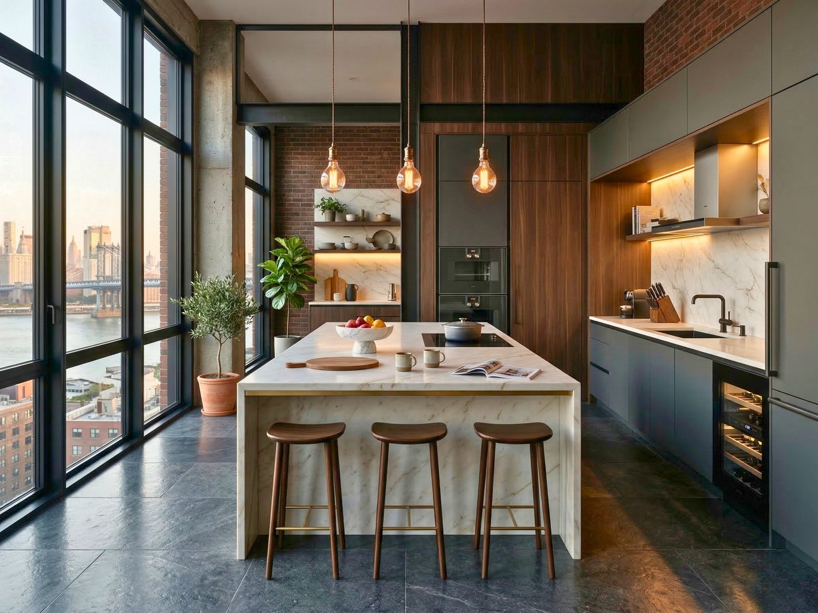 Godrej Brooklyn exclusive wet and dry modular kitchen design